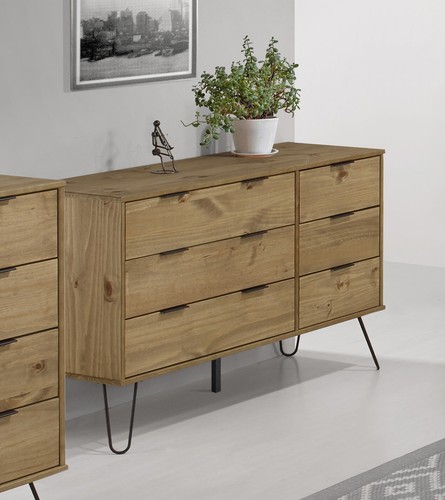 Waxed pine wide - wide, 6